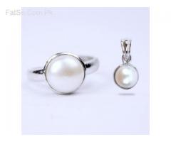 Pearl in Silver Locket and Ring Pack of 2 (ask for price)