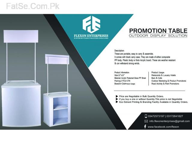 Branded Advertising Booth | Retail Plastic Promotion Table