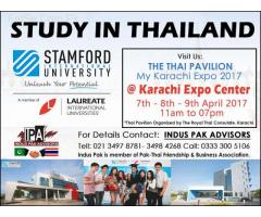 Thailand Universities information desk at Expo Karachi