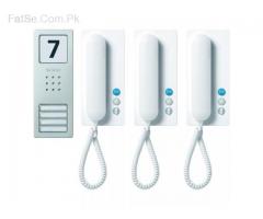 FLAT INTERCOM SYSTEM FOR BUILDINGS AND SOCIETIES