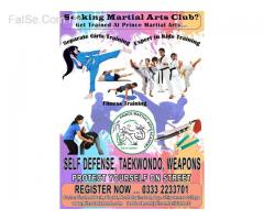 Self Defense Sword Martial Arts classes Taekwondo Club in Karachi