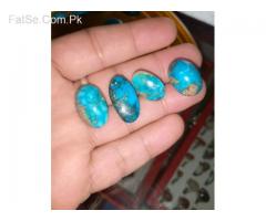 High Quality Natural Irani Shajari Feroza - Turquoise  Gemstone with Pyrite