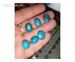 High Quality Natural Irani Shajari Feroza - Turquoise  Gemstone with Pyrite
