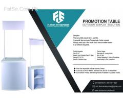 Branded Promotion Table | Foldable Counter Kiosk for Outdoor Marketing