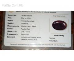 Natural Ruby Silver Ring - Ruby Yaqoot Gemstones WhatsApp for Order Booking